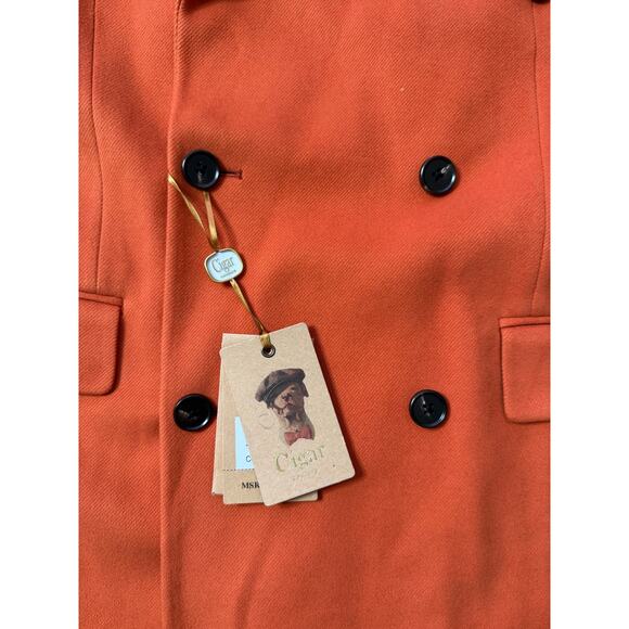 Cigar Couture Wool Long Coat sz L - Picture 9 of 12